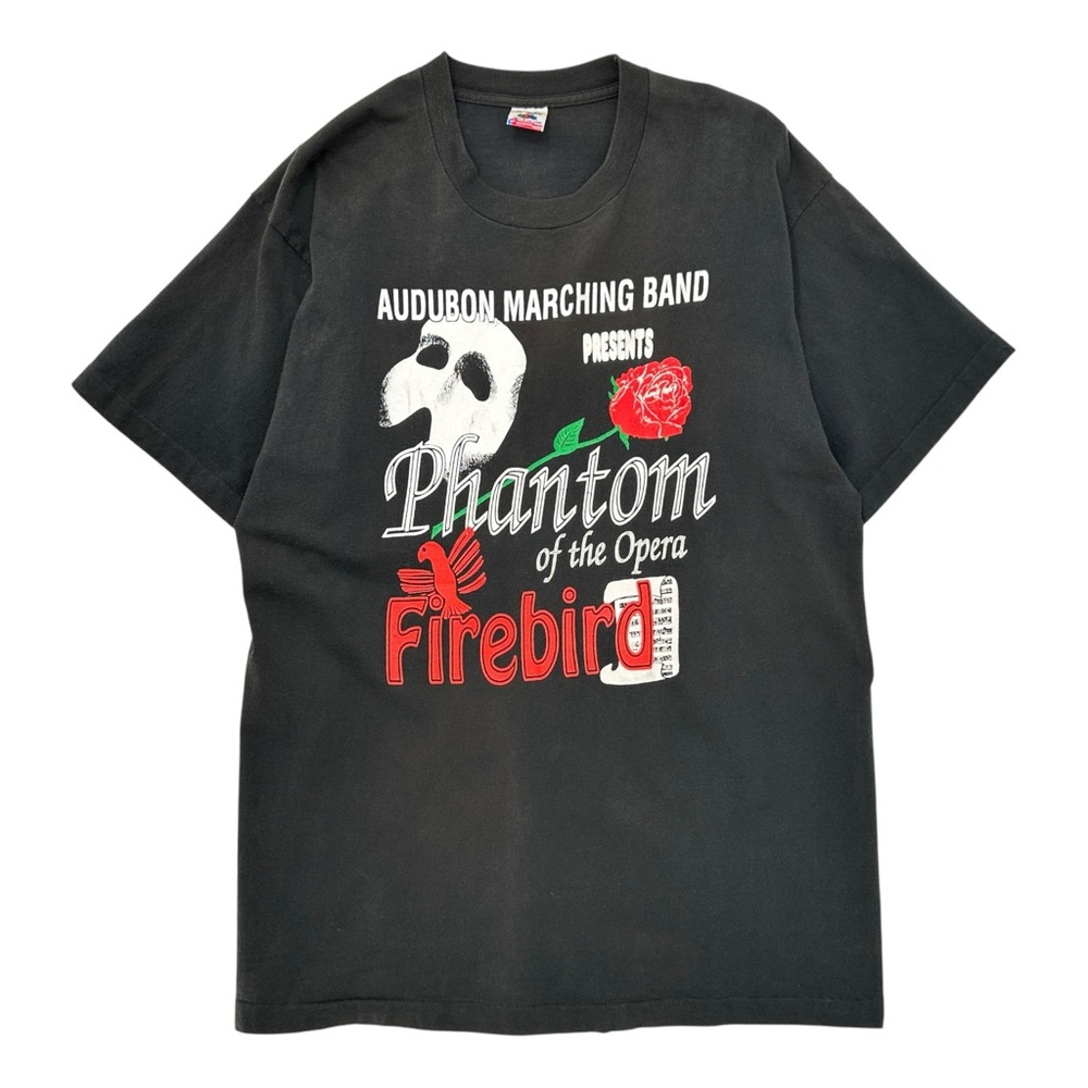 1989 Vintage Single Stitch Made in USA Black Phantom Of The Opera T-Shirt Tee